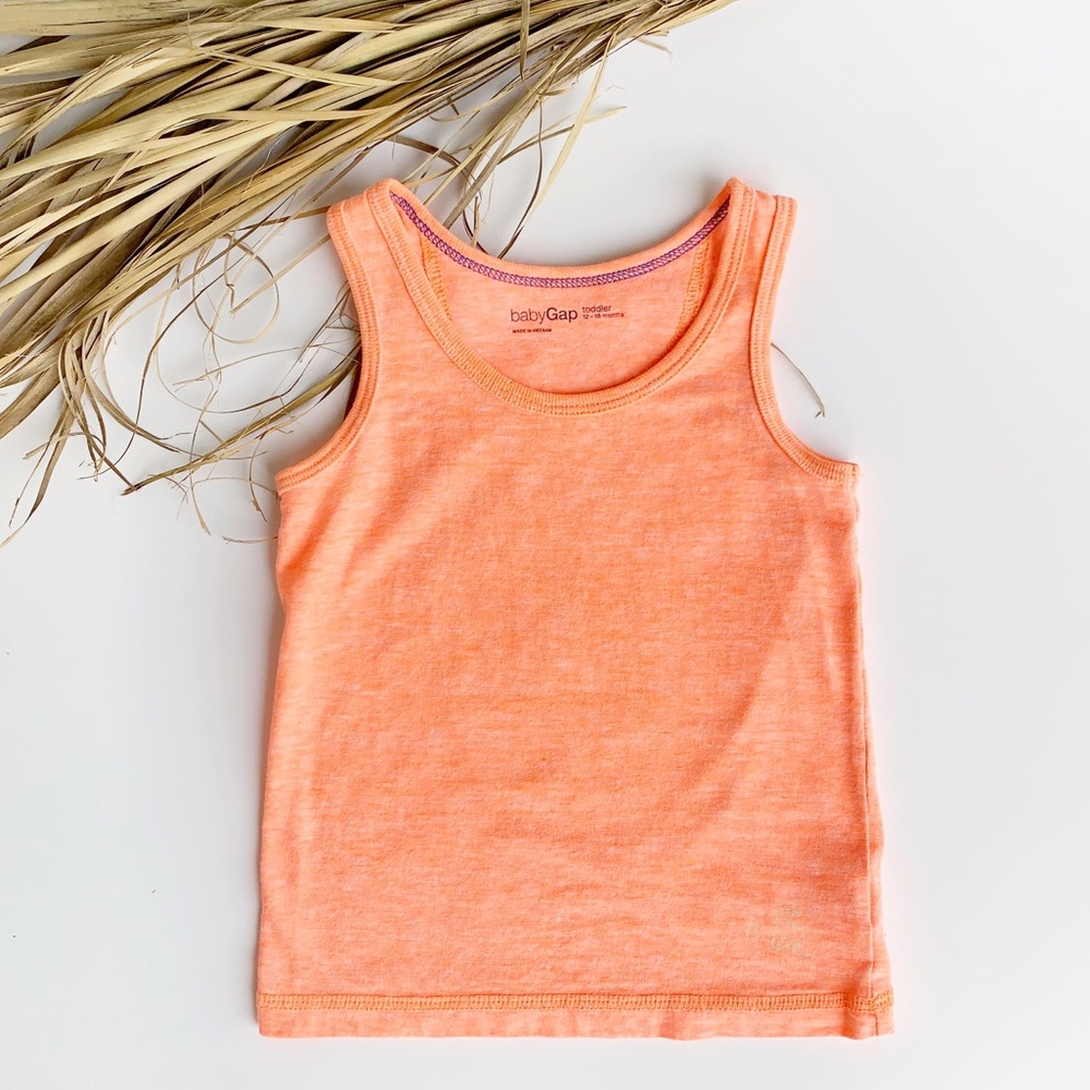 Gap • Neon Orange Boys Toddler Tank